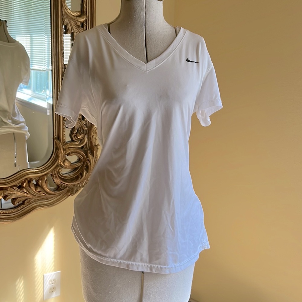White Nike Workout T shirt